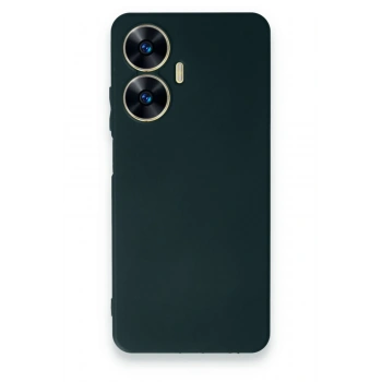 Mey İthalat®  Realme C55 Kılıf First Silikon - Koyu Yeşil
