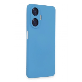 Mey İthalat®  Realme C55 Kılıf Nano içi Kadife Silikon - Mavi