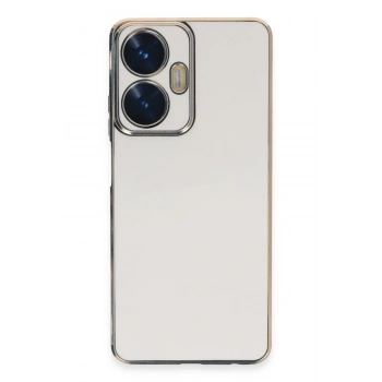 Mey İthalat® Realme C55 Kılıf Volet Silikon - Beyaz