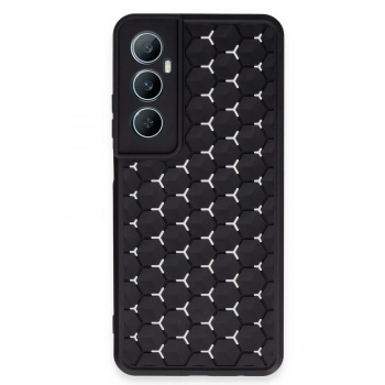Mey İthalat®  Realme C65 Kılıf Petek Silikon Kapak - Siyah