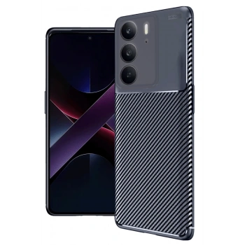 Mey İthalat®  Realme C75 4G Auto Focus Karbon Kapak - Lacivert