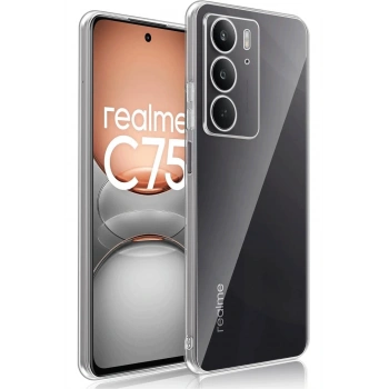 Mey İthalat®  Realme C75 Kılıf Lüx Şeffaf Silikon