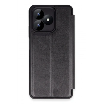 Mey İthalat®  Realme Note 50 4G Kılıf Flip Cover - Siyah