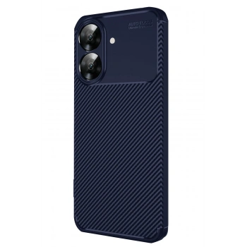 Mey İthalat®  Realme Note 60 Kılıf Auto Focus Karbon Kapak - Lacivert