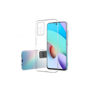 Mey İthalat®   Redmi 10 2022 Kılıf Lüx Şeffaf Silikon