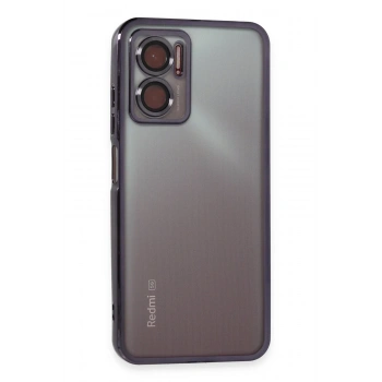 Mey İthalat® Redmi 10 5G Kılıf Lensli Silikon - Mor