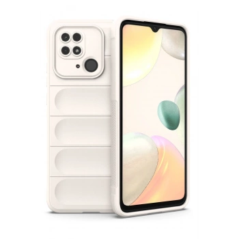Mey İthalat®   Redmi 10C Kılıf Optimum Silikon - Krem