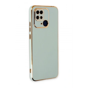 Mey İthalat®   Redmi 10C Kılıf Volet Silikon - Açık Yeşil