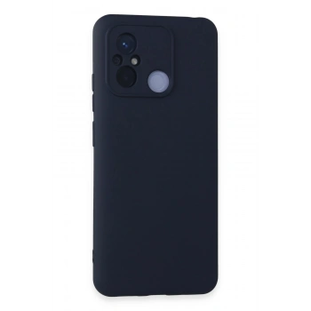 Mey İthalat®   Redmi 12C Kılıf Nano içi Kadife Silikon - Lacivert