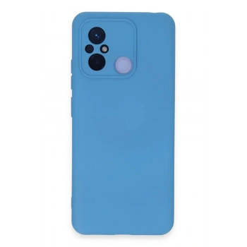 Mey İthalat®   Redmi 12C Kılıf Nano içi Kadife Silikon - Mavi