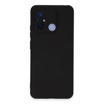 Mey İthalat®   Redmi 12C Kılıf Nano içi Kadife Silikon - Siyah