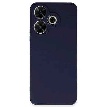 Mey İthalat®   Redmi 13 4G Kılıf First Silikon - Lacivert