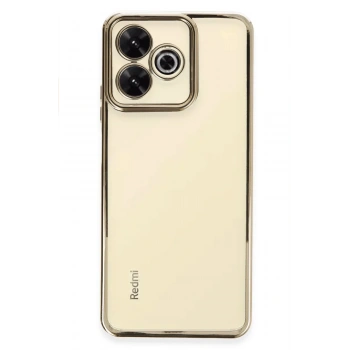 Mey İthalat® Redmi 13 4G Kılıf Lensli Silikon - Gold