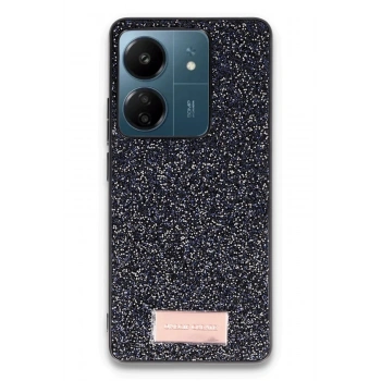 Mey İthalat®   Redmi 13C Bright Simli Kapak - Siyah