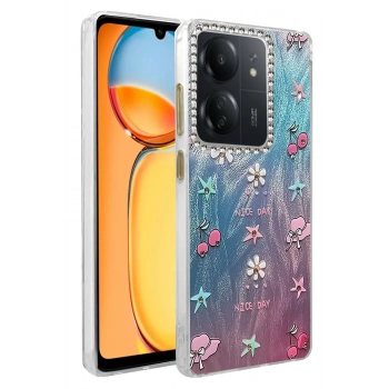 Mey İthalat®   Redmi 13C Kılıf Blade Aynalı Desenli Kapak - Desen 4