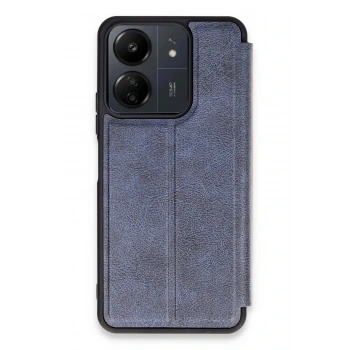 Mey İthalat®   Redmi 13C Kılıf Flip Cover - Lacivert