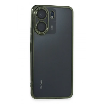 Mey İthalat® Redmi 13C Kılıf Lensli Silikon - Yeşil