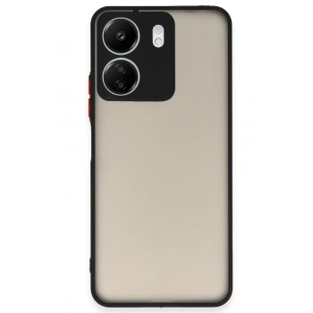 Mey İthalat®   Redmi 13C Kılıf Montreal Silikon Kapak - Siyah