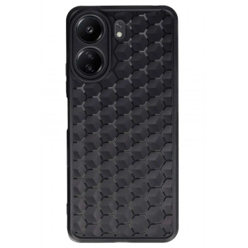 Mey İthalat®   Redmi 13C Kılıf Petek Silikon Kapak - Siyah
