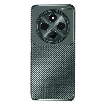 Mey İthalat®   Redmi 14C Kılıf Auto Focus Karbon Kapak - Koyu Yeşil