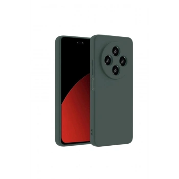 Mey İthalat®   Redmi 14C Kılıf Nano içi Kadife Silikon - Koyu Yeşil