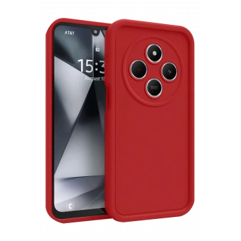 Mey İthalat®   Redmi 14C Kılıf Viera Silikon - Kırmızı