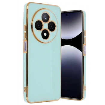 Mey İthalat®   Redmi 14C Kılıf Volet Silikon - Açık Yeşil