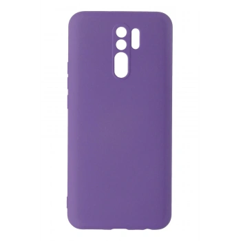 Mey İthalat®   Redmi 9 Kılıf Nano içi Kadife Silikon - Mor