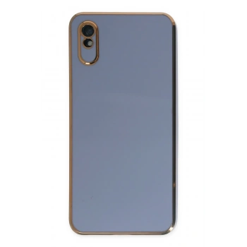 Mey İthalat®   Redmi 9A Kılıf Volet Silikon - Mavi