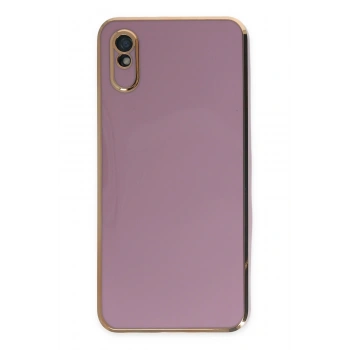 Mey İthalat®   Redmi 9A Kılıf Volet Silikon - Mor