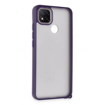 Mey İthalat®   Redmi 9C Kılıf Elegant Kapak - Derin Mor