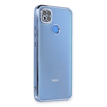 Mey İthalat®   Redmi 9C Kılıf  Lensli Silikon - Açık Mavi