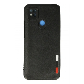 Mey İthalat®   Redmi 9C Kılıf Loop Deri Silikon - Siyah
