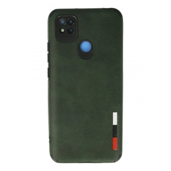 Mey İthalat®   Redmi 9C Kılıf Loop Deri Silikon - Yeşil