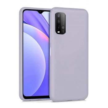 Mey İthalat®   Redmi 9T Kılıf Nano içi Kadife Silikon - Lila