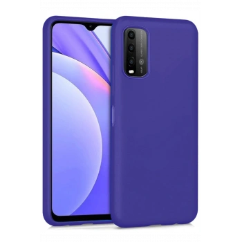 Mey İthalat®   Redmi 9T Kılıf Nano içi Kadife Silikon - Mor