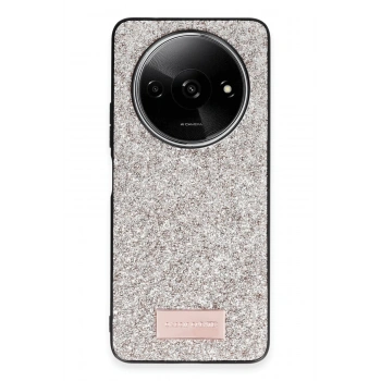 Mey İthalat®   Redmi A3 4G Bright Simli Kapak - Gold