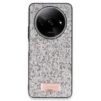 Mey İthalat®   Redmi A3 4G Bright Simli Kapak - Gümüş