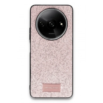 Mey İthalat®   Redmi A3 4G Bright Simli Kapak - Pembe