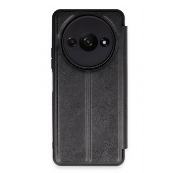 Mey İthalat®   Redmi A3 4G Kılıf Flip Cover - Siyah