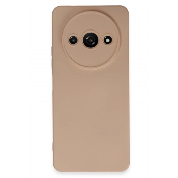Mey İthalat®   Redmi A3 4G Kılıf Nano içi Kadife Silikon - Pudra