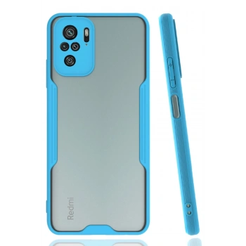 Mey İthalat®   Redmi Note 10 Kılıf Platin Silikon - Mavi
