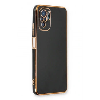 Mey İthalat®   Redmi Note 10 Kılıf Volet Silikon - Siyah