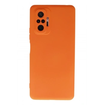 Mey İthalat®   Redmi Note 10 Pro Kılıf Nano içi Kadife Silikon - Turuncu