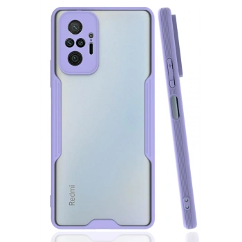 Mey İthalat®   Redmi Note 10 Pro Kılıf Platin Silikon - Lila