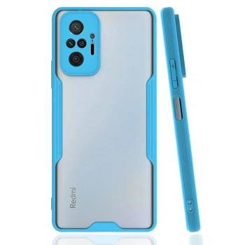 Mey İthalat®   Redmi Note 10 Pro Kılıf Platin Silikon - Mavi