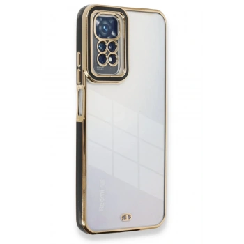 Mey İthalat®   Redmi Note 11 Kılıf Liva Lens Silikon - Siyah
