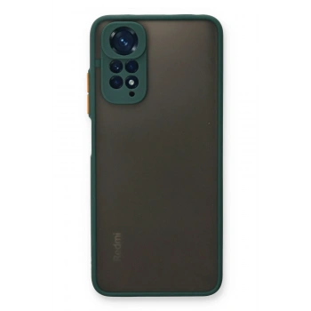 Mey İthalat®   Redmi Note 11 Pro Kılıf Montreal Silikon Kapak - Yeşil