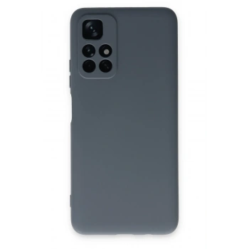 Mey İthalat®   Redmi Note 11T Kılıf Nano içi Kadife Silikon - Gri