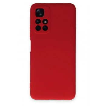 Mey İthalat®   Redmi Note 11T Kılıf Nano içi Kadife Silikon - Kırmızı